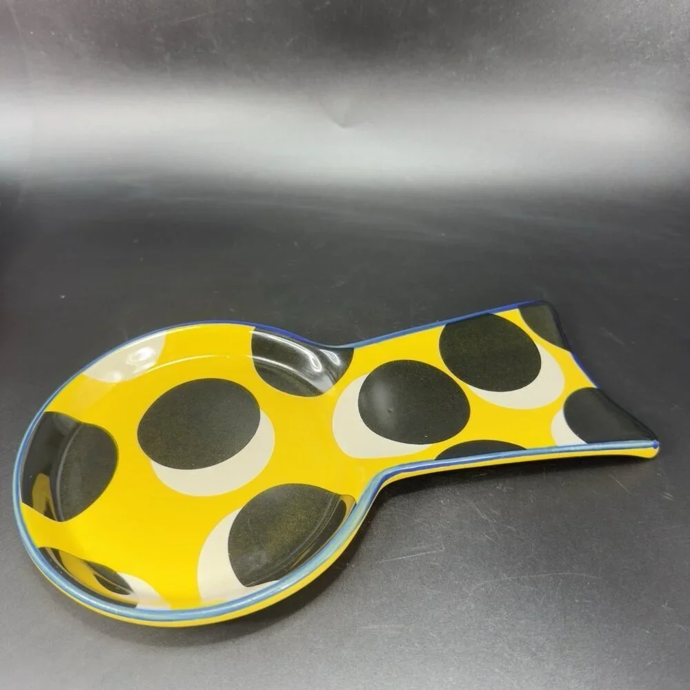 Tabitha Brown Target Stoneware Spoon Rest Ceramic Spoon Holder Spoon Shape Decor